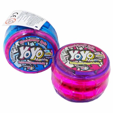 Kidsmania Yoyo Mania Strawberry Spin Bubble Gum Nuggets, 30g