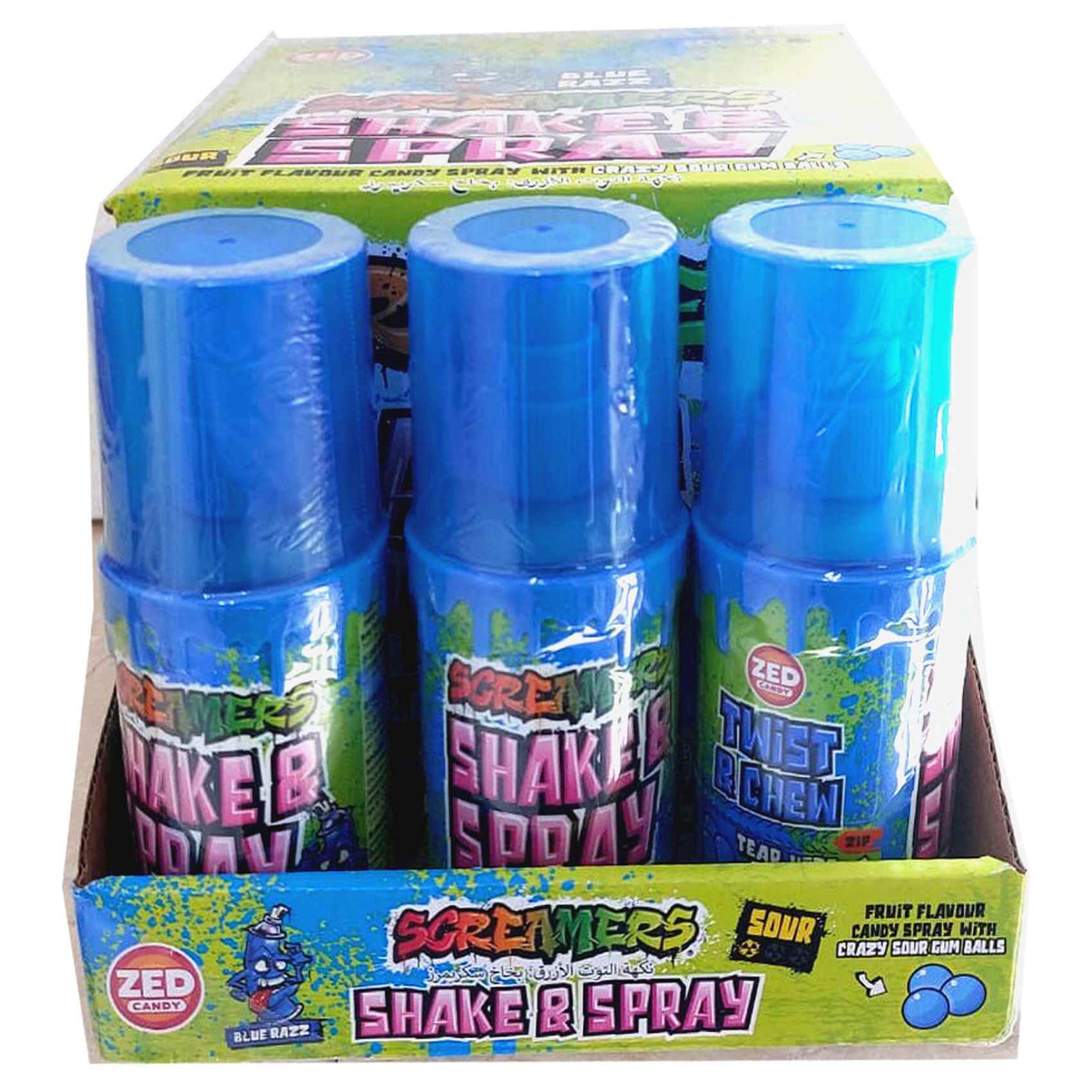 Zed Candy Razz Buy Zed Candy Screamers Blue Raspberry Blue Razz Fruit Flavour Candy ...