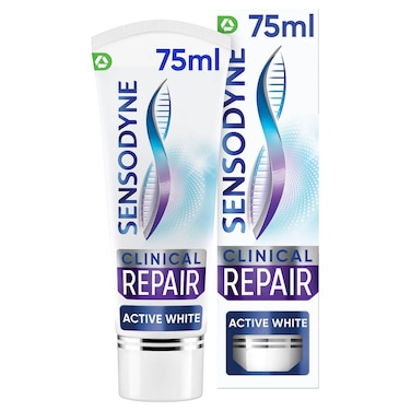 Sensodyne Clinical Repair Active White Toothpaste, 75ml