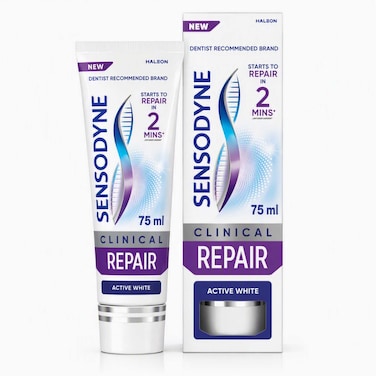 Sensodyne Clinical Repair Active White Toothpaste, 75ml