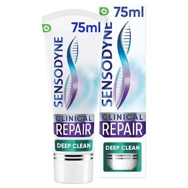 Sensodyne Clinical Repair Deep Clean Toothpaste, 75ml