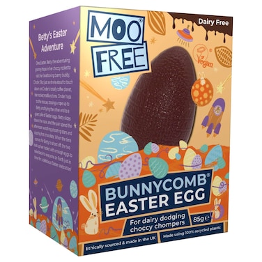 Moo Free Dairy Free Bunnycomb Egg Choccy Chompers, 85g