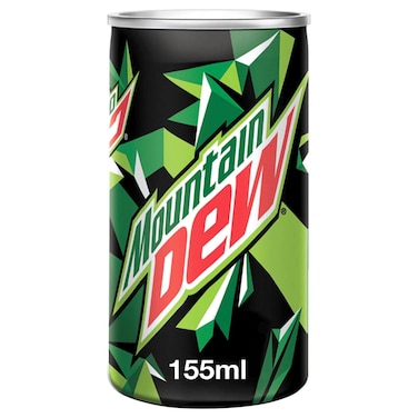 Mountain Dew Soft Drink Can, 155ml