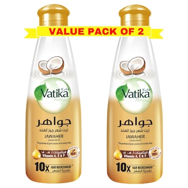 دابر فاتيكا جوهر زيت شعر بجوز الهند، 300 ملل حزمة من 2