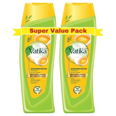 دابر فاتيكا شامبو ببروتين البيض للتغذية، 400 ملل حزمة من 2