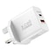 X.Cell Power USB-C and USB-A Adapter, White, 20 W