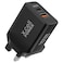 X.Cell Power USB-C and USB-A Adapter, Black, 20 W