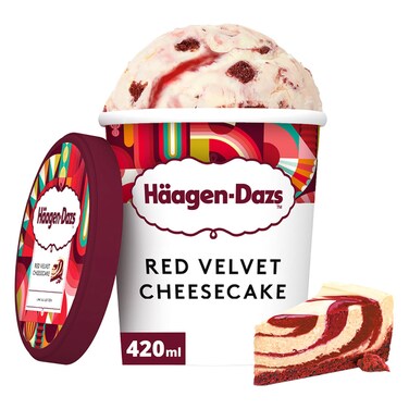 Haagen-Dazs Red Velvet Cheesecake Ice Cream Cup, 420ml