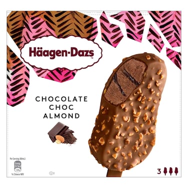 هاجن داز آيس كريم بنكهة الشوكولاته واللوز، 80 ملل حزمة من 3