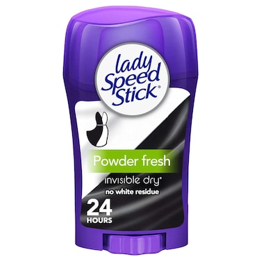 Lady Speed Stick Invisible Dry Antiperspirant Deodorant Stick Powder Fresh, 40g