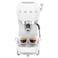 Smeg 50&#39;s Style Espresso Coffee Machine with Steam Wand ECF02WHUK, 1350 W, 1.1 L, White, Plastic, Electric