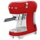 Smeg 50&#39;s Style Espresso Coffee Machine with Steam Wand ECF02RDUK, 1350 W, 1.1 L, Red, Plastic, Electric