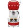 Smeg 50&#39;s Style Espresso Coffee Machine with Steam Wand ECF02RDUK, 1350 W, 1.1 L, Red, Plastic, Electric