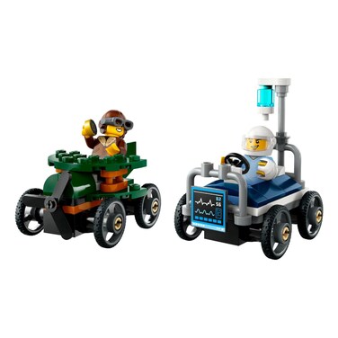Lego City Airplane Versus Hospital Bed Race Car Set Building Toy 60459