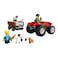 Lego City Red Farm Tractor with Trailer and Sheep Building Toy 60461