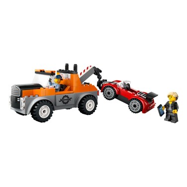 Lego City Tow Truck and Sports Car Repair Building Toy 60435