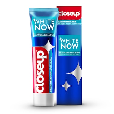 Closeup White Now  Toothpaste,   Stain Remover, 75ml