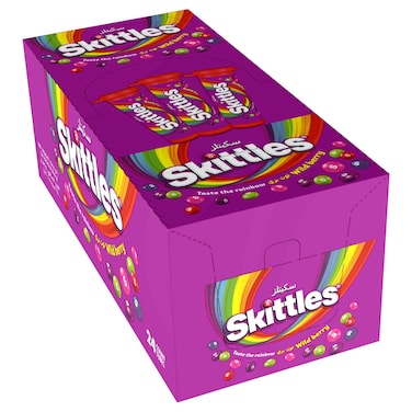 Skittles Wildberry Candy Tubes, 30.6g Pack of 24