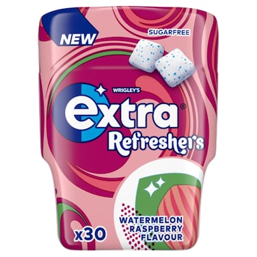 ريجلي إكسترا ريفرشرز علكة خالية من السكر بنكهة البطيخ والتوت 67 غرام