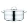 Korkmaz Astra 2, Stainless Steel Casserole, Induction Base, Silver, 40 cm, 31 L