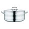 Korkmaz Astra 2, Stainless Steel Low Casserole, Induction Base, Silver, 40 cm, 6 L