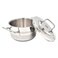 Korkmaz Astra 2, Stainless Steel Casserole, Induction Base, Silver, 24 cm, 5.75 L