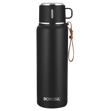 Borosil Cruise, Water Bottle, Black, 900ml