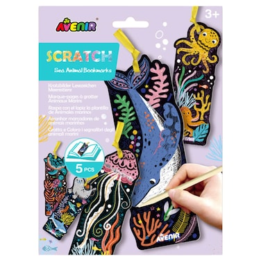 Avenir Scratch Sea Animal Bookmarks AVCH231905