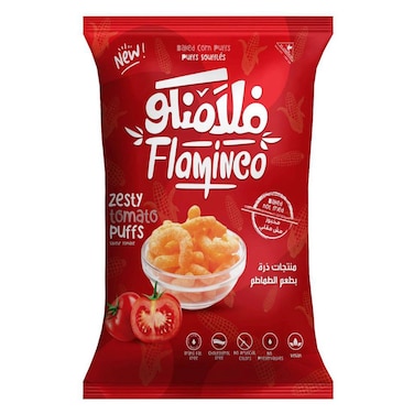 Kuche Flamingo Zesty Tomato Puffs, 50g