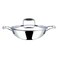 Vinod Platinum Triply, Stainless Steel and Aluminium Kadai, 28cm