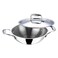 Vinod Platinum Triply, Stainless Steel and Aluminium Kadai, 28cm