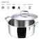 Vinod Platinum Triply, Stainless Steel and Aluminium Saucepot, 20cm