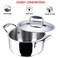 Vinod Platinum Triply, Stainless Steel and Aluminium Saucepot, 20cm
