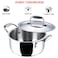Vinod Platinum Triply, Stainless Steel and Aluminium Saucepot, 24cm