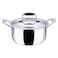 Vinod Platinum Triply, Stainless Steel and Aluminium Saucepot, 24cm