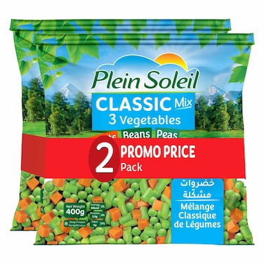 Plein Soleil Mixed Vegetables, 400g Pack of 2