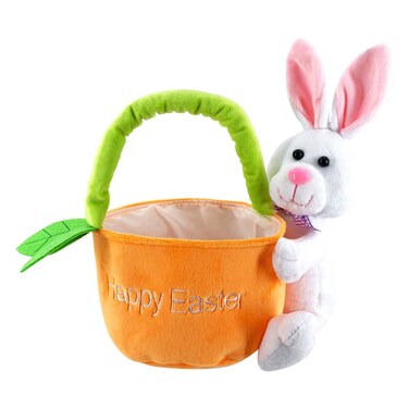 Easter Bunny with Basket, 28cm