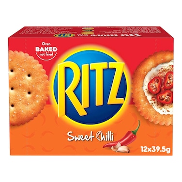 Ritz Sweet Chilli Crackers Value Pack, 39.5g Pack of 12