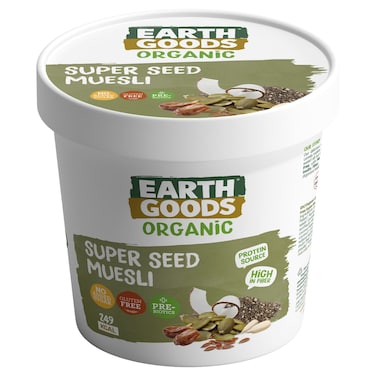 إيرث غودز حبوب الموسلي فائقة الجودة  بدون إضافة سكر 60 غرام