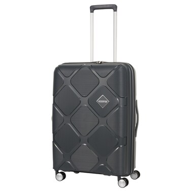 أمريكان توريستر إنستاغون حقيبة سفر صلبة قابلة للتمدد بعجلات مزدوجة دوارة 69 سم - رمادي داكن