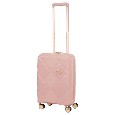 American Tourister Instagon Double Wheel Spinner Expandable GT Luggage Hard Trolley, Peach Blossom, 55cm