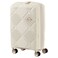 American Tourister Instagon Double Wheel Spinner Expandable GT Luggage Hard Trolley, Cream, 55cm