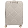 American Tourister Instagon Double Wheel Spinner Expandable GT Luggage Hard Trolley, Cream, 69cm