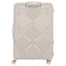 American Tourister Instagon Double Wheel Spinner Expandable GT Luggage Hard Trolley, Cream, 81cm