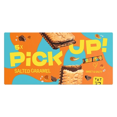 Bahlsen Pick Up! Salted Caramel Chocolate Bar Biscuit 5 Biscuits, 140g