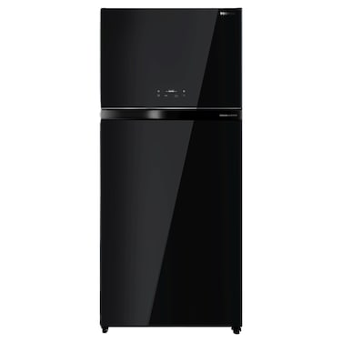 Toshiba Top Mount Freezer Refrigerator GR-RT835WE-(XK), Black Glass, 611 L, 2 Doors