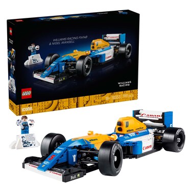 Lego Icons Williams Racing FW14B and Nigel Mansell Home Office Desk Decor Building Block Toys Set 10353