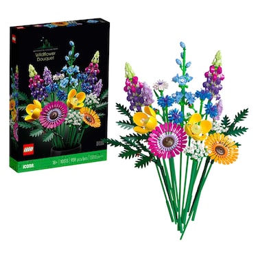 Lego Icons Wildflower Bouquet Building Block Toys Set 10313, 939 PCS
