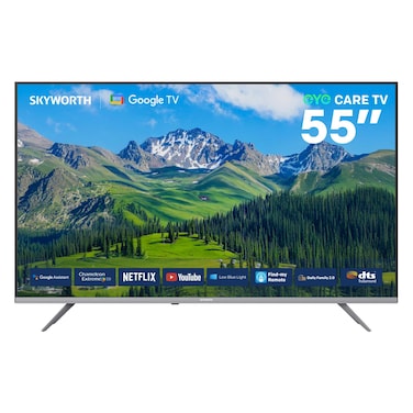 Skyworth 55-Inch 4K Ultra HD, Smart LED TV, 55G6400G, Black