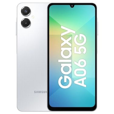 سامسونغ غالاكسي A06 هاتف ذكي، 64 غيغابايت، رمادي فاتح، ثنائي الشريحة، رام 4 غيغابايت، يدعم تقنية 5 جي